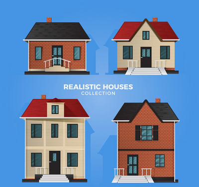 矢量建筑景觀 勾勒房屋之美，呈現(xiàn)整潔與逼真的視覺(jué)藝術(shù)
